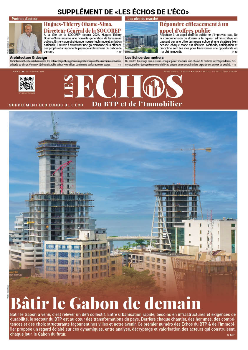 Les Échos du BTP et de l'immobilier numéro 01 Avril 2026